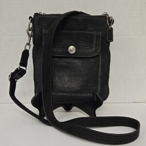 Coach Black Leather Crossbody Bag